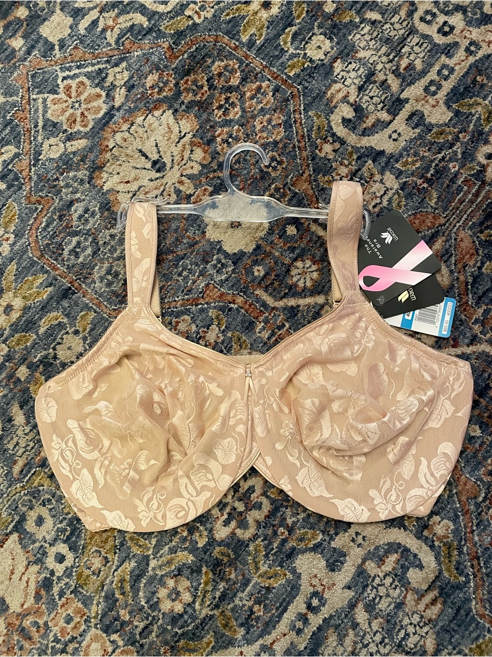 Wacoal Light Nude Floral Jacquard Full-Coverage Bra
